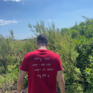 T-shirt Can´t leave my dog