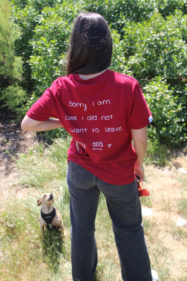T-shirt Can´t leave my dog