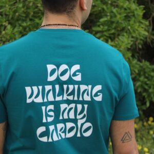 T-shirt dog walking