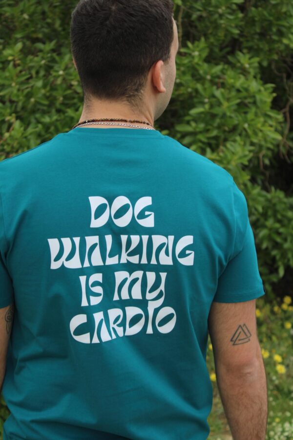 T-shirt dog walking